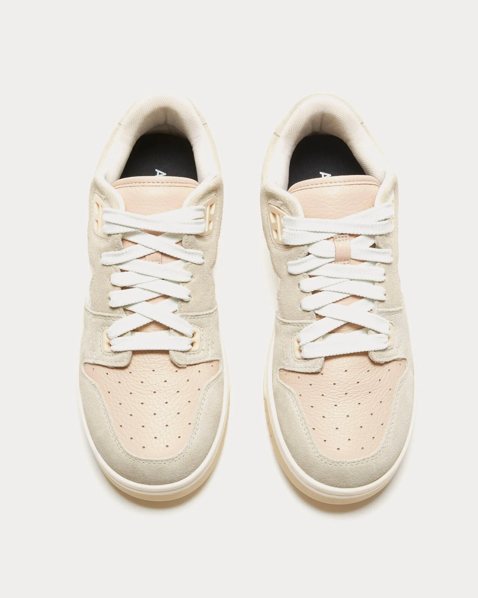 08sthlm Basketball White / Off White Low Top Sneakers
