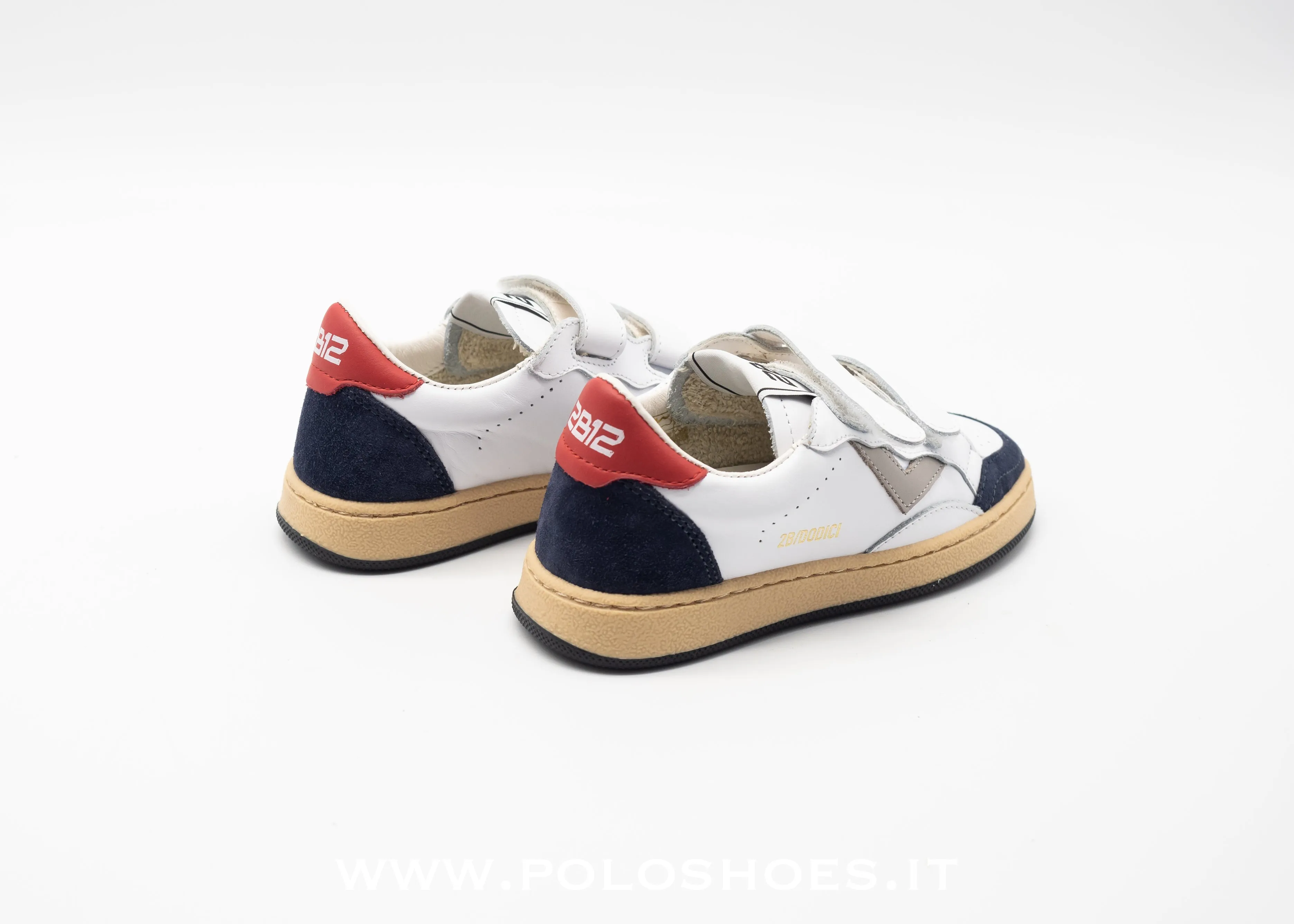 2B12 - PLAY  SNEAKERS STRAPPI WHITE