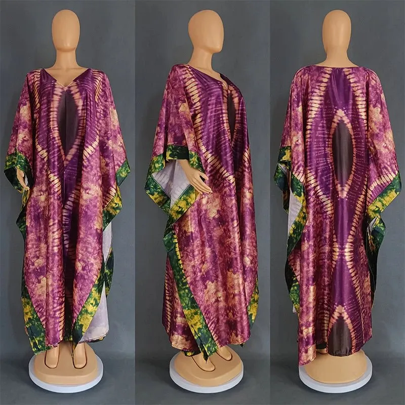 2PC African Outfit for Women – Printed Top and Wide Leg Pant Set