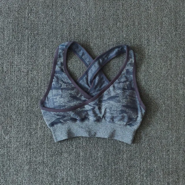2Pcs Yoga Set Seamless Camouflage set