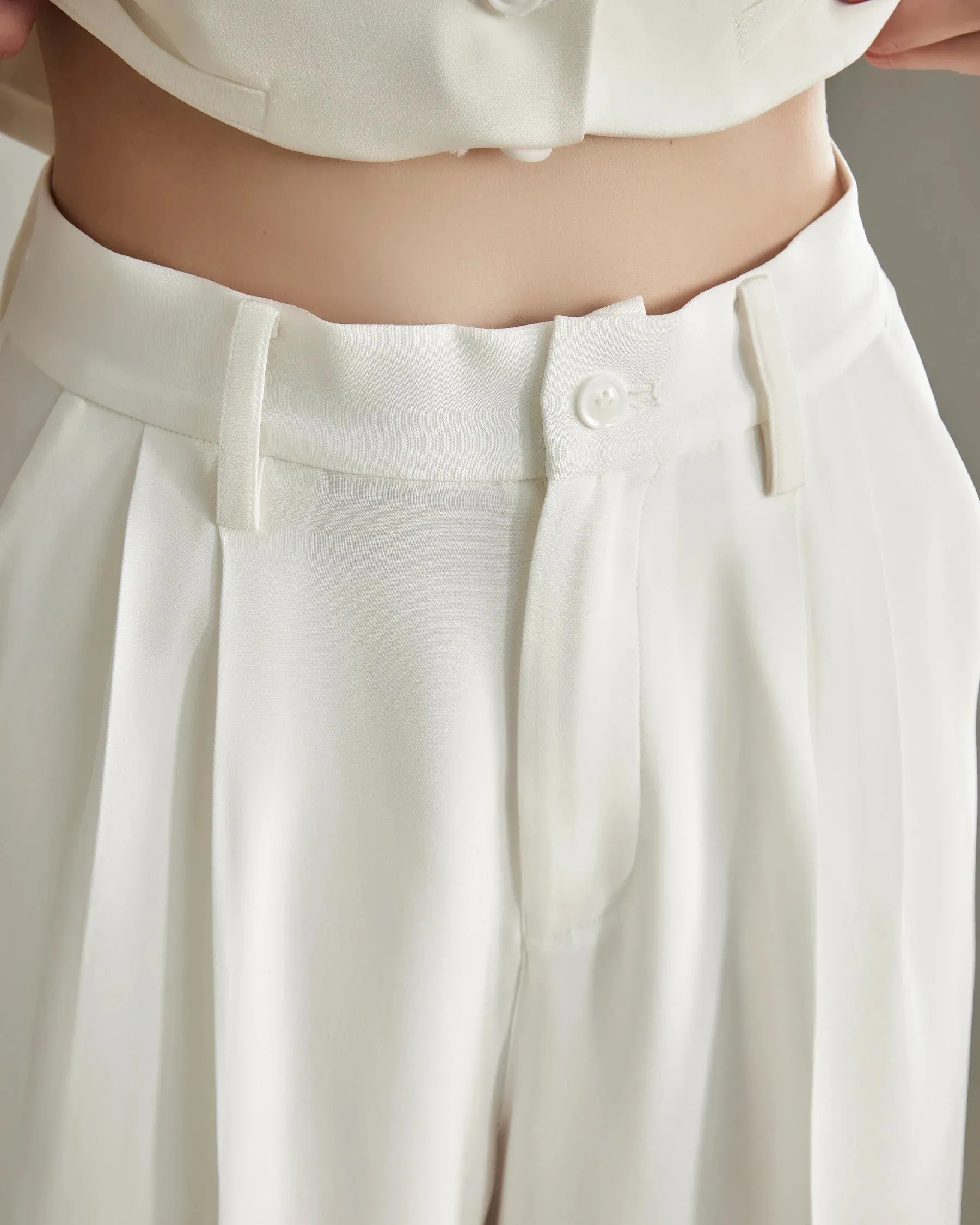 40 Momme Wide Leg Silk Pants