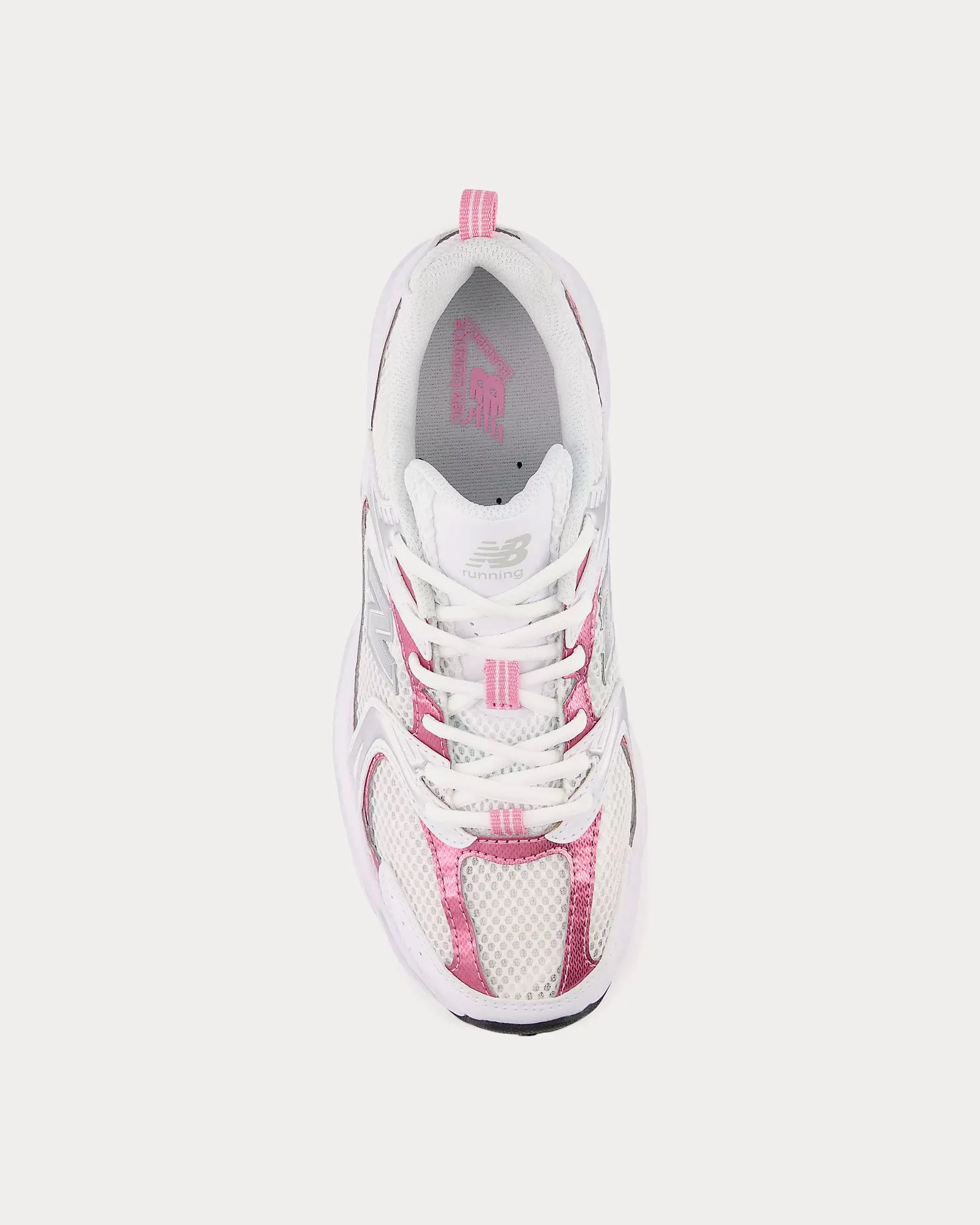 530 White / Pink Sugar Low Top Sneakers