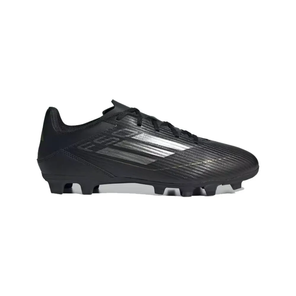 Adidas Unisex F50 Club Flexible Ground Boots Football Shoe (Core Black/Iron Metallic/Gold Metallic)