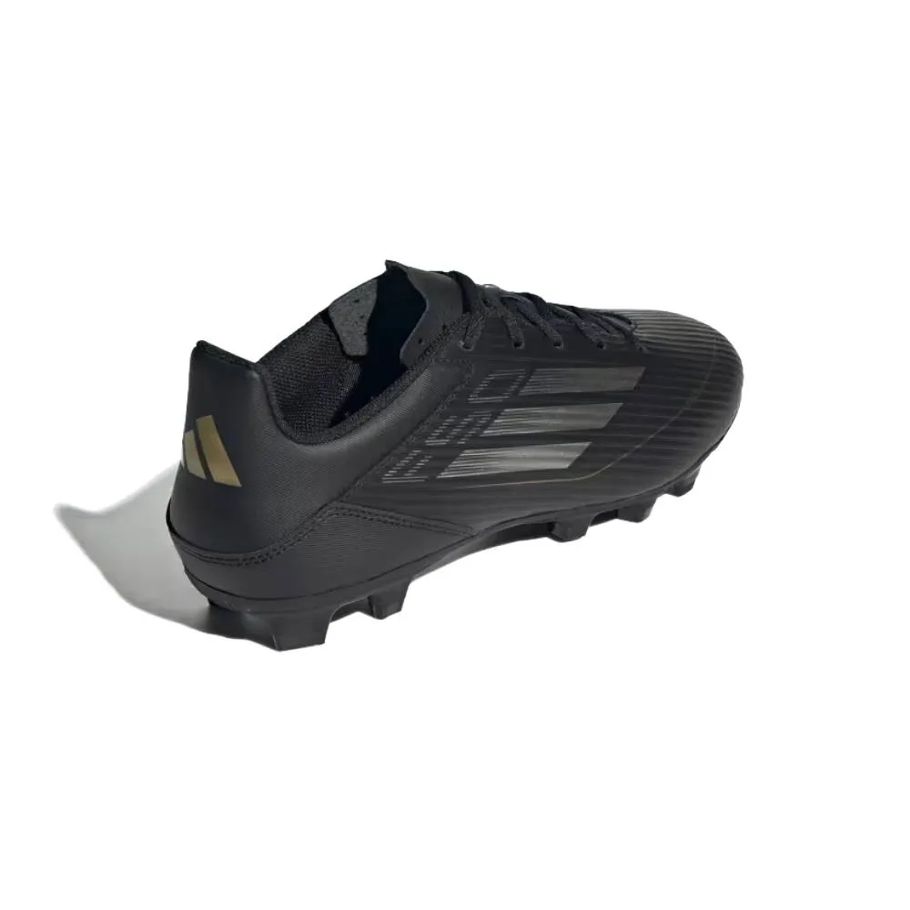 Adidas Unisex F50 Club Flexible Ground Boots Football Shoe (Core Black/Iron Metallic/Gold Metallic)
