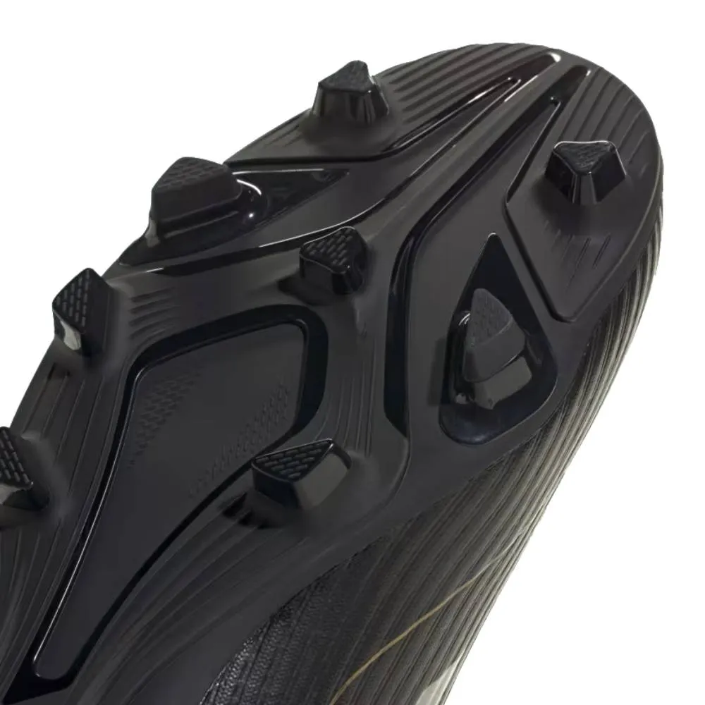 Adidas Unisex F50 Club Flexible Ground Boots Football Shoe (Core Black/Iron Metallic/Gold Metallic)