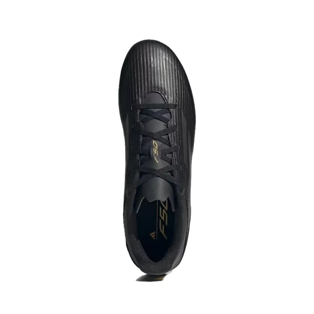 Adidas Unisex F50 Club Flexible Ground Boots Football Shoe (Core Black/Iron Metallic/Gold Metallic)