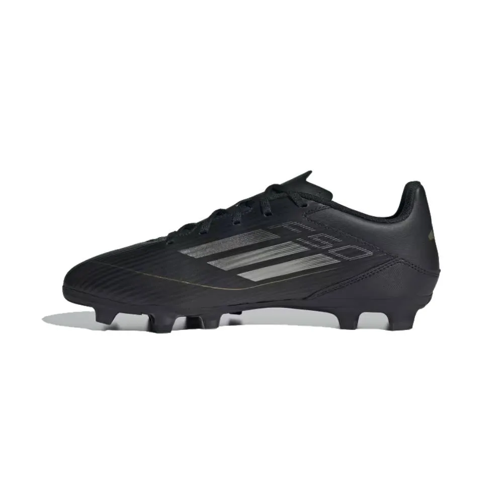 Adidas Unisex F50 Club Flexible Ground Boots Football Shoe (Core Black/Iron Metallic/Gold Metallic)