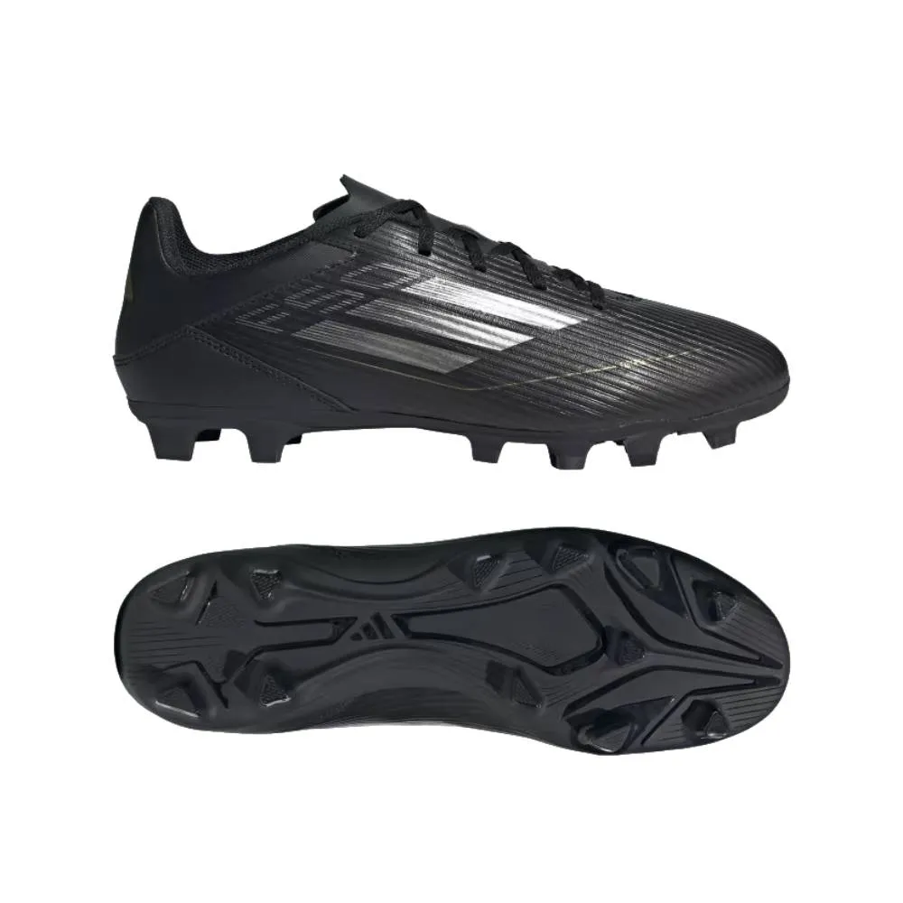 Adidas Unisex F50 Club Flexible Ground Boots Football Shoe (Core Black/Iron Metallic/Gold Metallic)