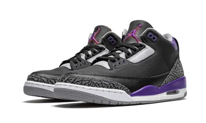 Air Jordan 3 Retro Black Court Purple