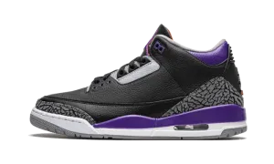 Air Jordan 3 Retro Black Court Purple
