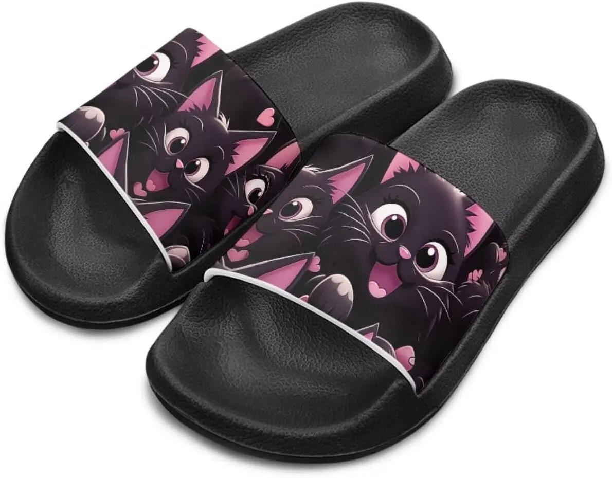 Animal Pattern Kids Sandals for Boys Girls House Slides Children's Cozy Pillow Slippers Non-Slip for Beach Days