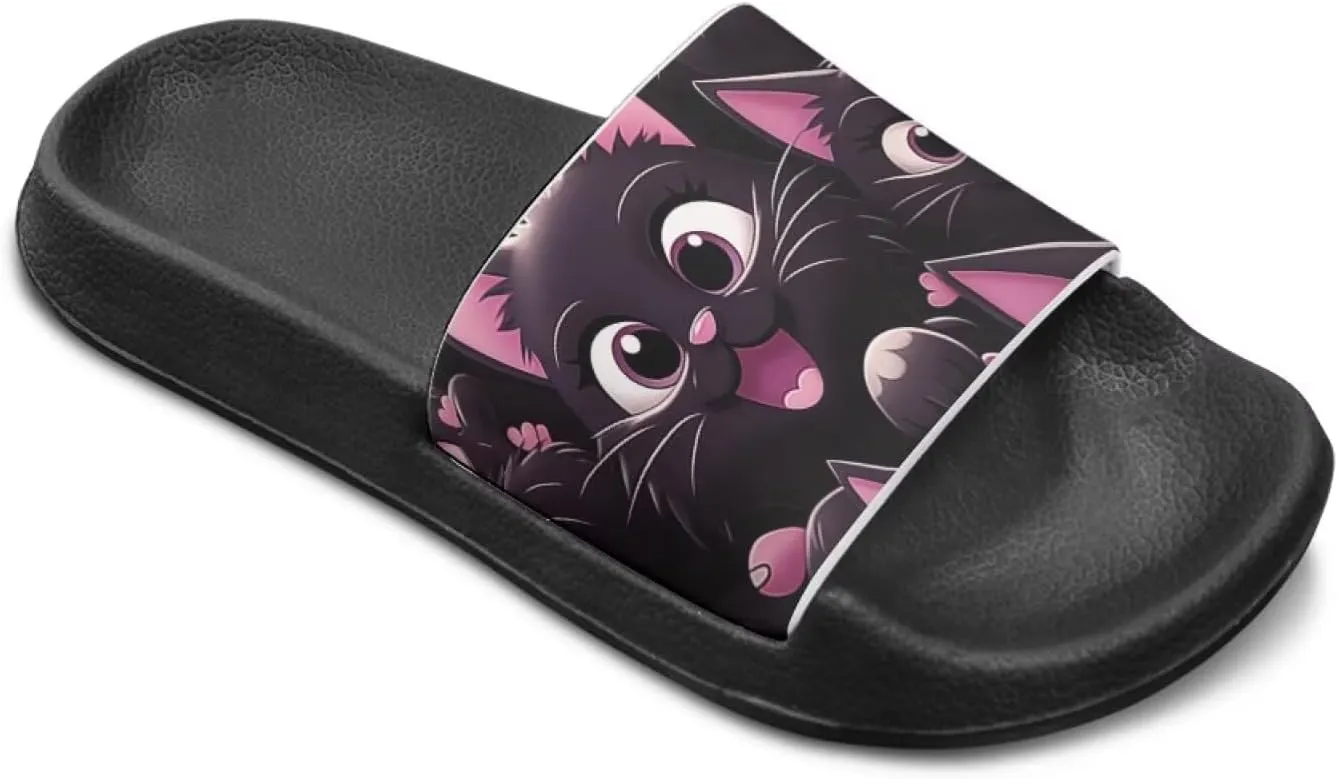 Animal Pattern Kids Sandals for Boys Girls House Slides Children's Cozy Pillow Slippers Non-Slip for Beach Days