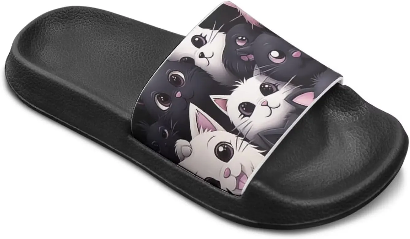 Animal Pattern Kids Sandals for Boys Girls House Slides Children's Cozy Pillow Slippers Non-Slip for Beach Days