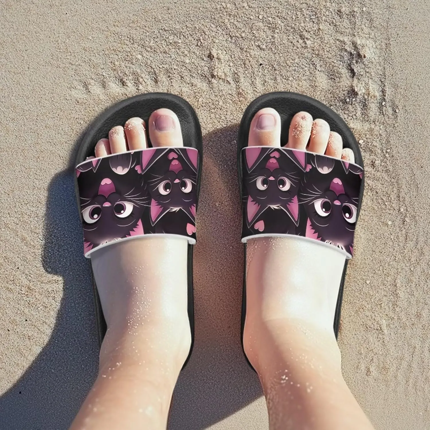 Animal Pattern Kids Sandals for Boys Girls House Slides Children's Cozy Pillow Slippers Non-Slip for Beach Days