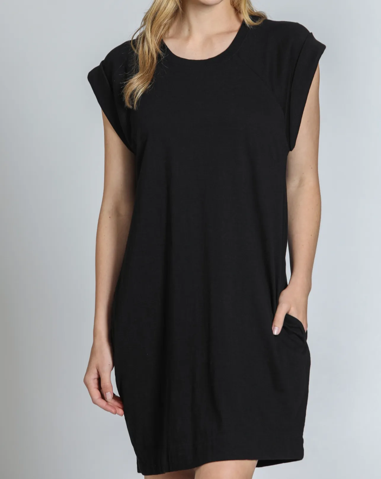 APNY CAP SLEEVE TEE DRESS