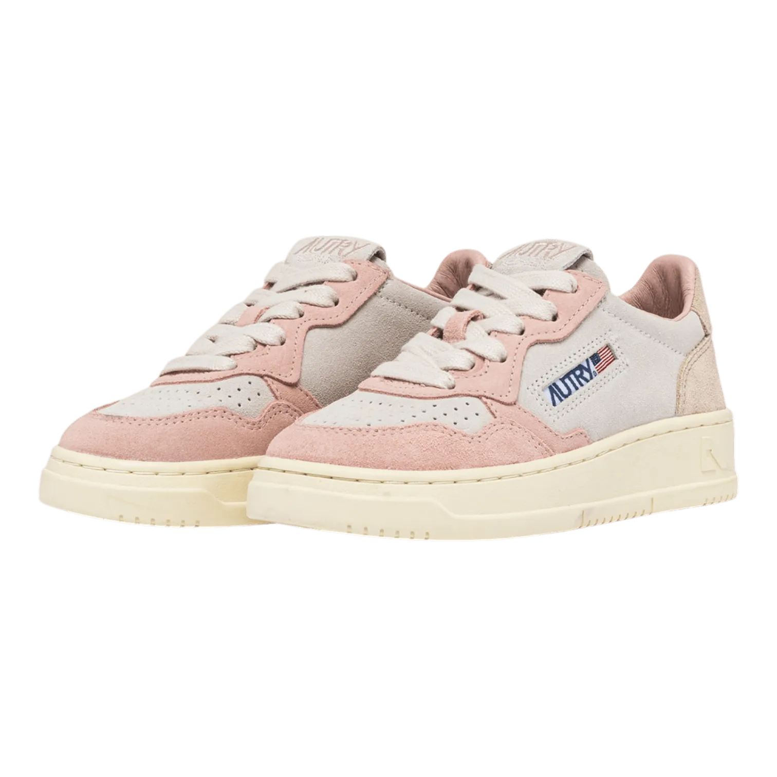 Autry Medalist Low White/Pink for Kids KULK-3U01