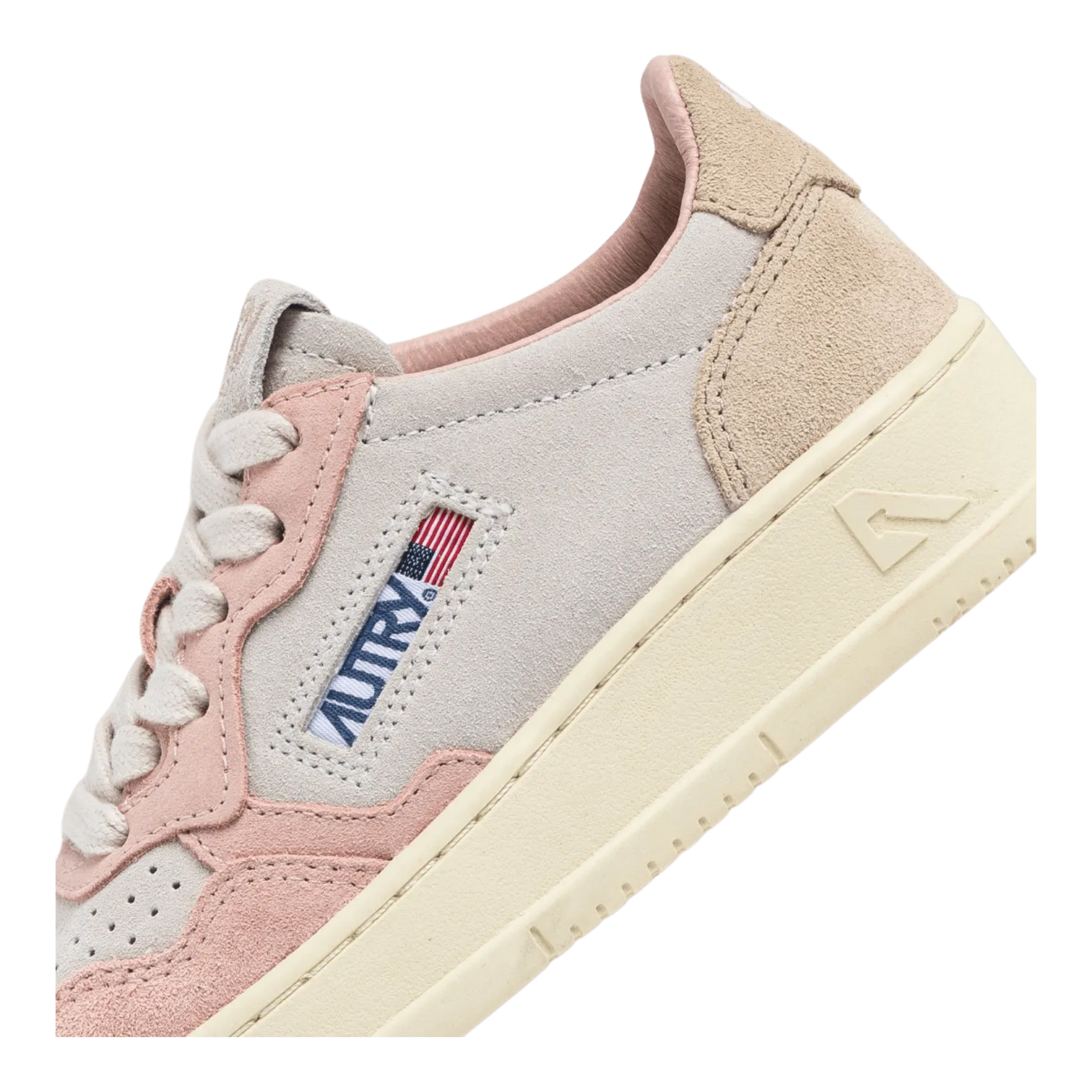 Autry Medalist Low White/Pink for Kids KULK-3U01