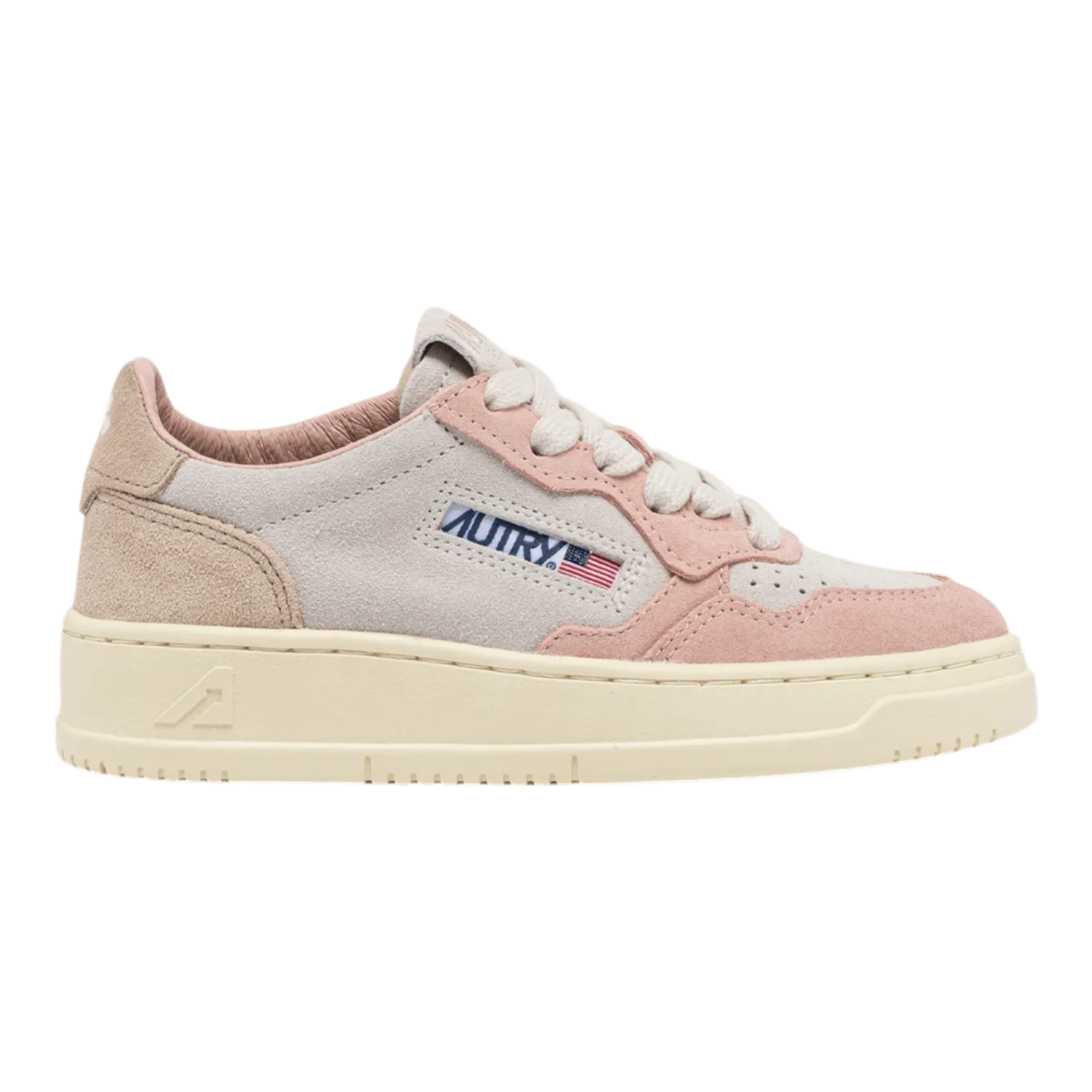 Autry Medalist Low White/Pink for Kids KULK-3U01