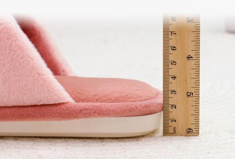 Autumn Winter Women's Soft-sole Non-slip Silent Rabbit Floor House Slippers