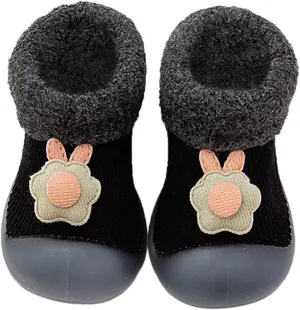 Baby Boy Shoes,Baby Home Slippers Cartoon Warm House Slippers for Infant Lined Winter Indoor Shoes Sock Shoes