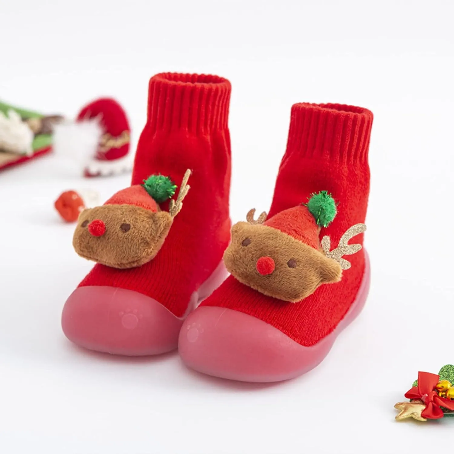Baby Boy Shoes,Kids Shoes Boys Sock Shoes Non-Slip First Walker Floor Shoes Breathable Home Toddler Shoes 0-4 Years