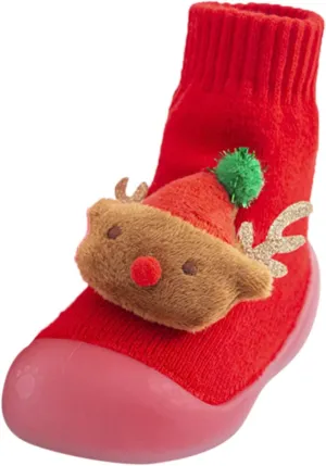 Baby Boy Shoes,Kids Shoes Boys Sock Shoes Non-Slip First Walker Floor Shoes Breathable Home Toddler Shoes 0-4 Years