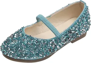 Baby Girl Shoes,Baby Children Girls Princess Shoes Bottom Dance Sequined Leather Soft Baby Dress Shoes