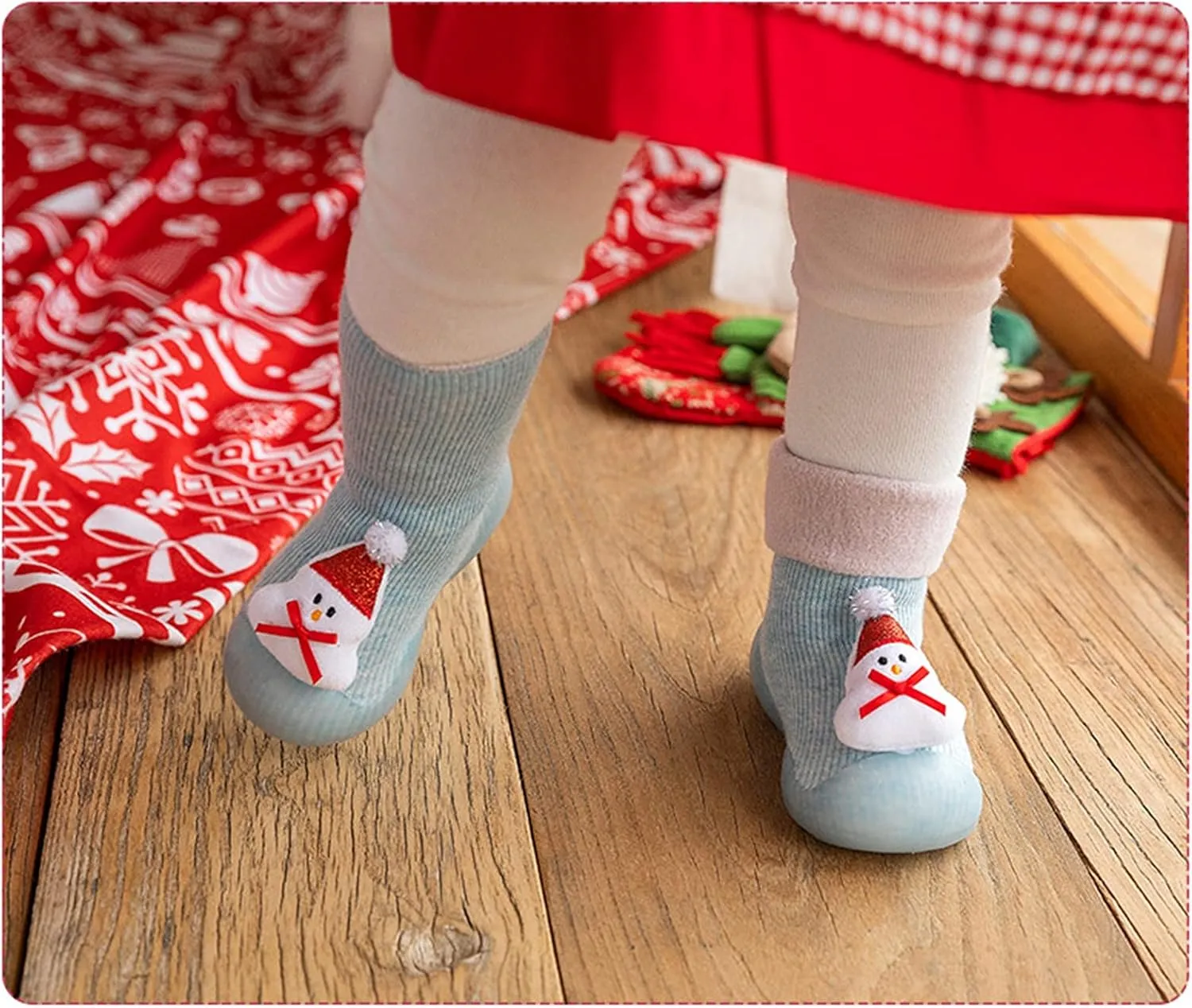 Baby Girl Shoes,Toddler Baby Kids Boys Girls Christmas 3D Socks Shoes Cartoon Slipper Prewalker Shoes Girls Shoes