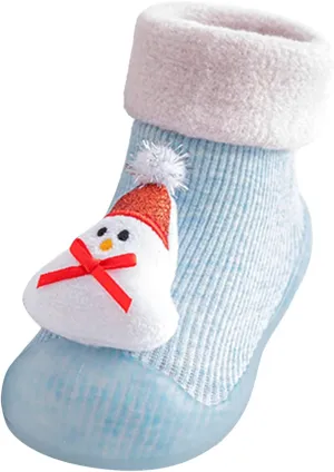 Baby Girl Shoes,Toddler Baby Kids Boys Girls Christmas 3D Socks Shoes Cartoon Slipper Prewalker Shoes Girls Shoes