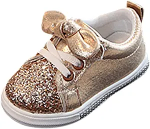 Baby Shoes Run Shoes Boys Bowknot Children Sport Crystal Baby Girls Sequins Bling Baby Shoes Cute