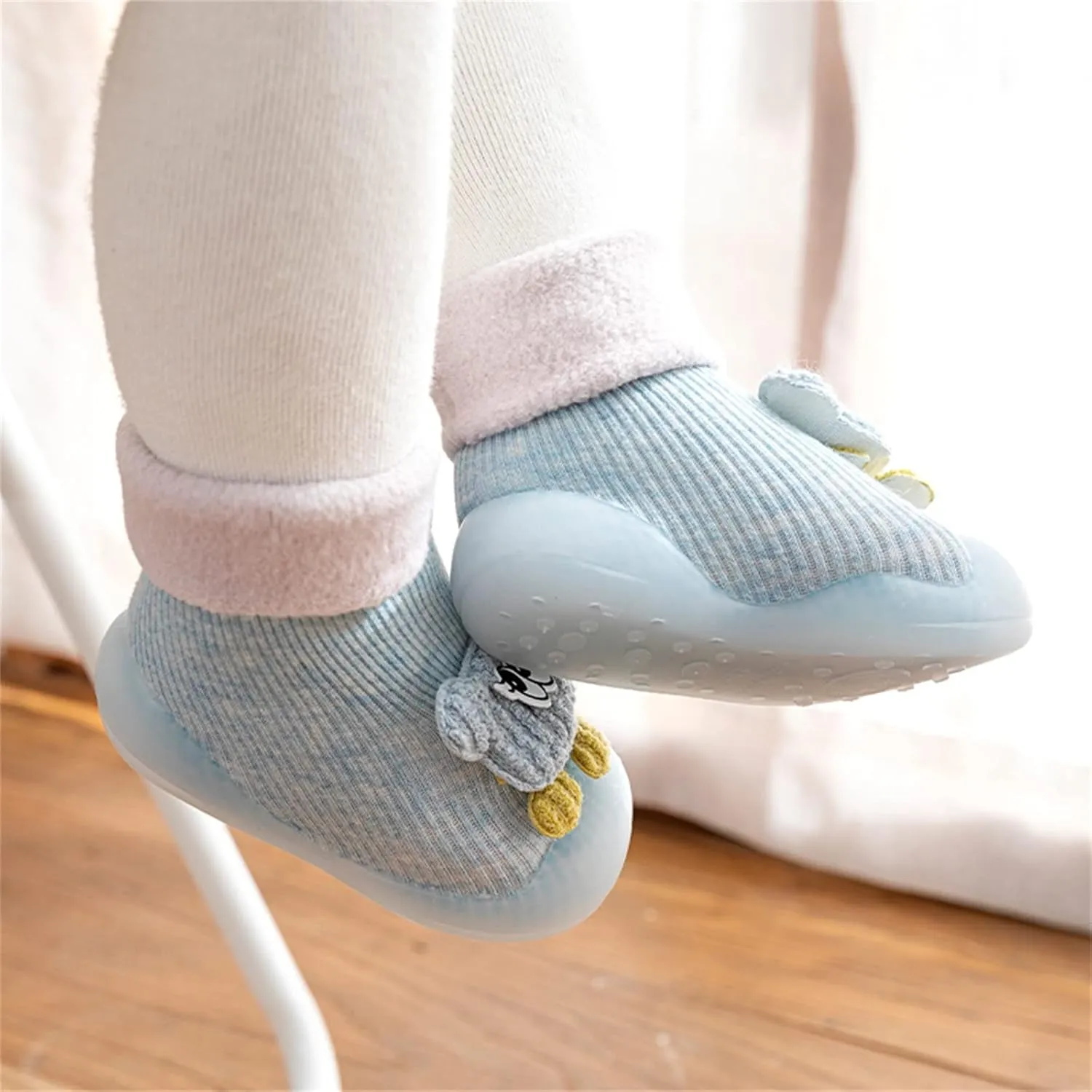 Baby Shoes,Baby Shoes Sock Shoes Non-Slip First Walker Floor Shoes Soft Indoor Kids Shoes 0-3 Years