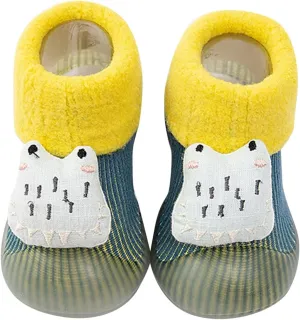 Baby Shoes,Infant Toddle Footwear Winter Shoes Soft Bottom Indoor Non Slip Warm Floor Cartoon Animal Socks Shoes