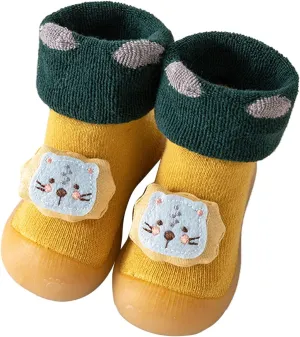 Baby Sock Shoes,Infant Toddle Footwear Winter Shoes Soft Bottom Indoor Non Slip Warm Floor Cartoon Animal Socks Shoes