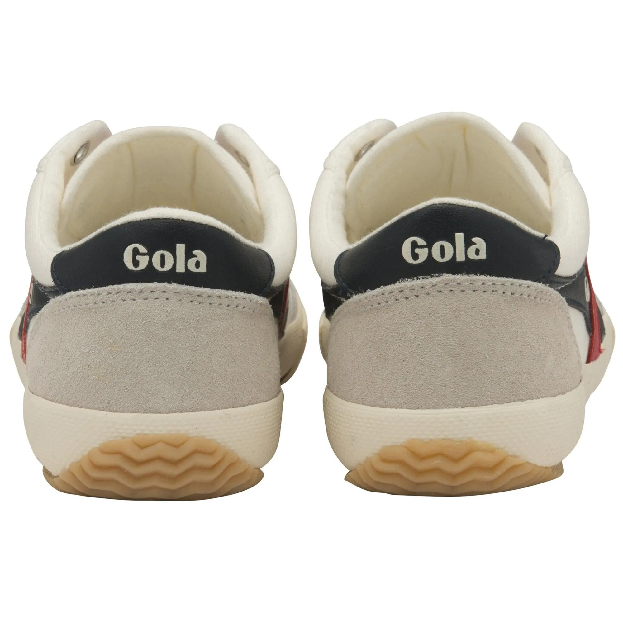 Badminton Trainer (Off White   Navy   Red)