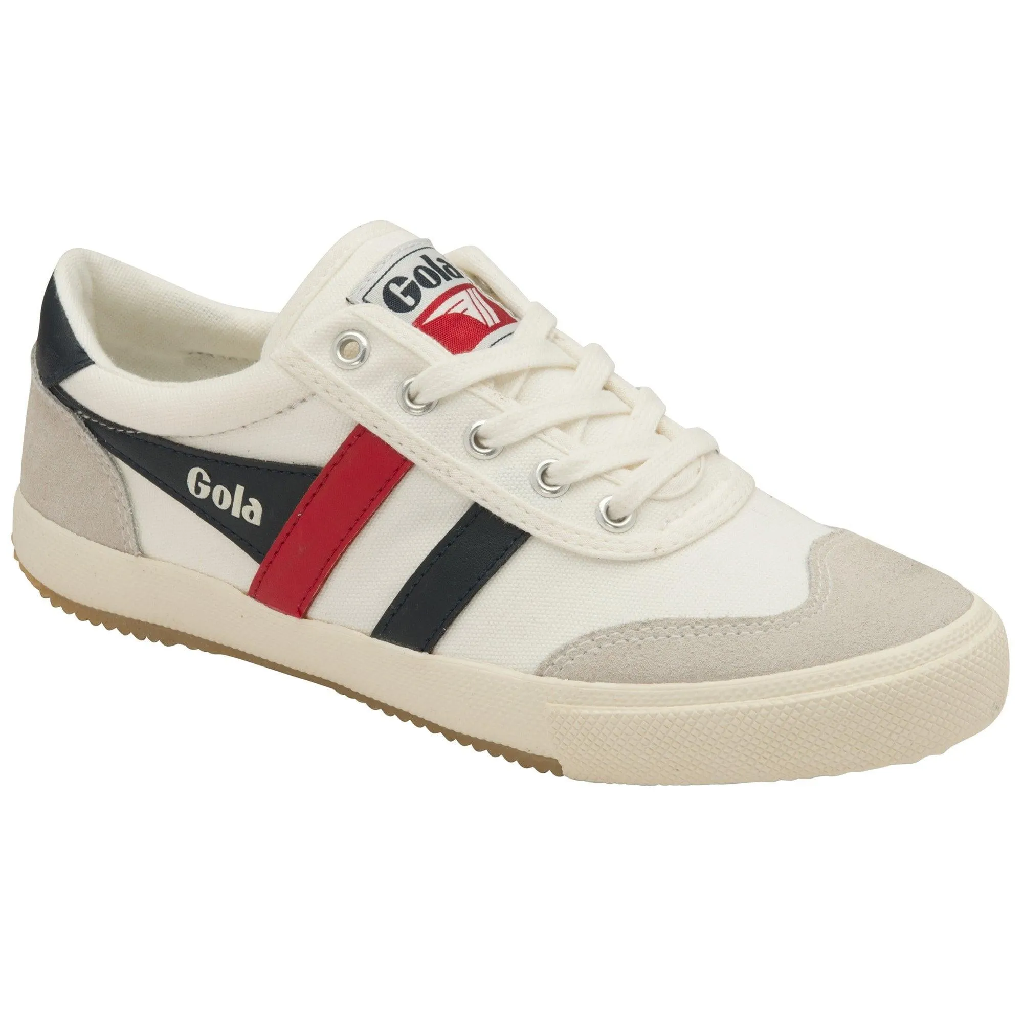 Badminton Trainer (Off White   Navy   Red)