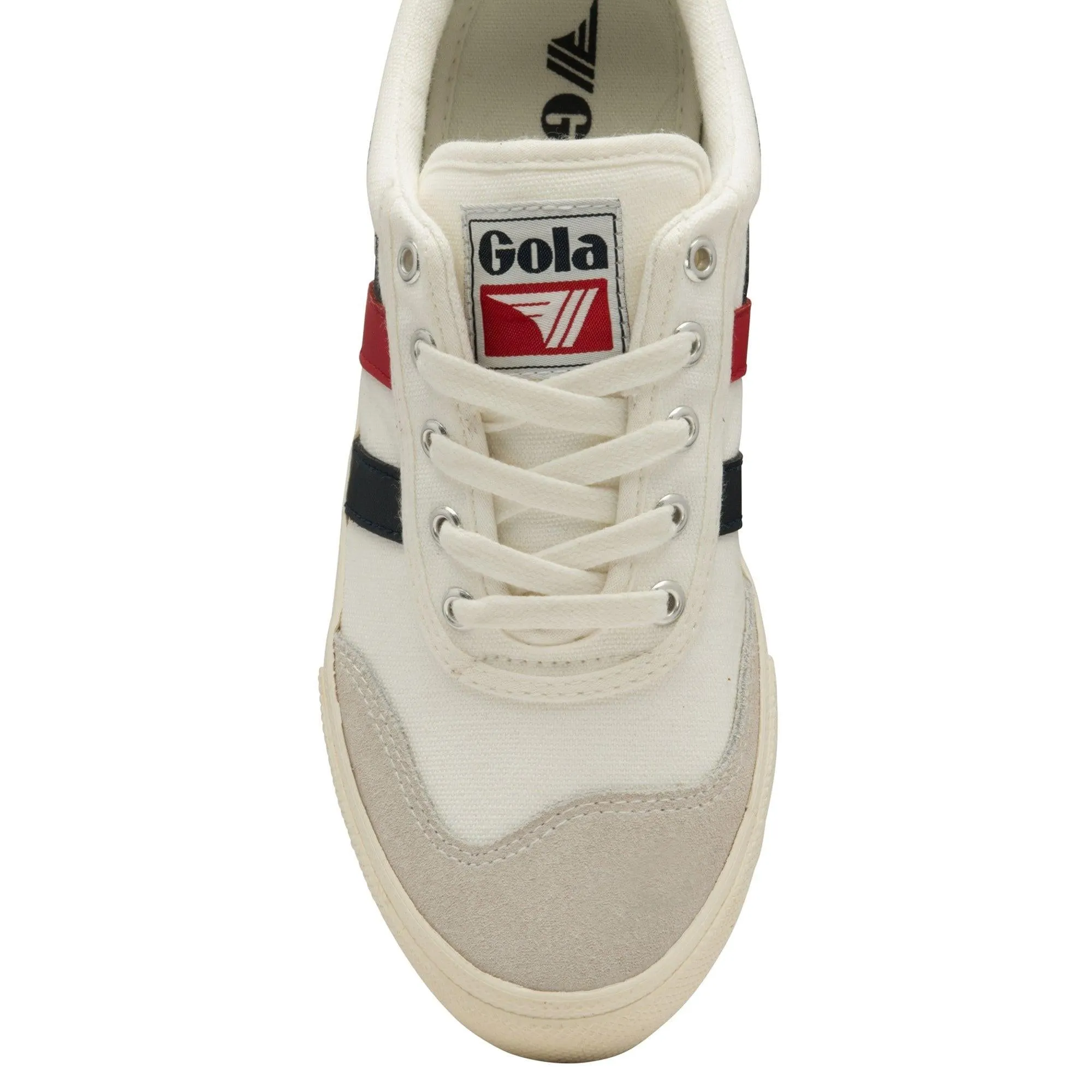 Badminton Trainer (Off White   Navy   Red)