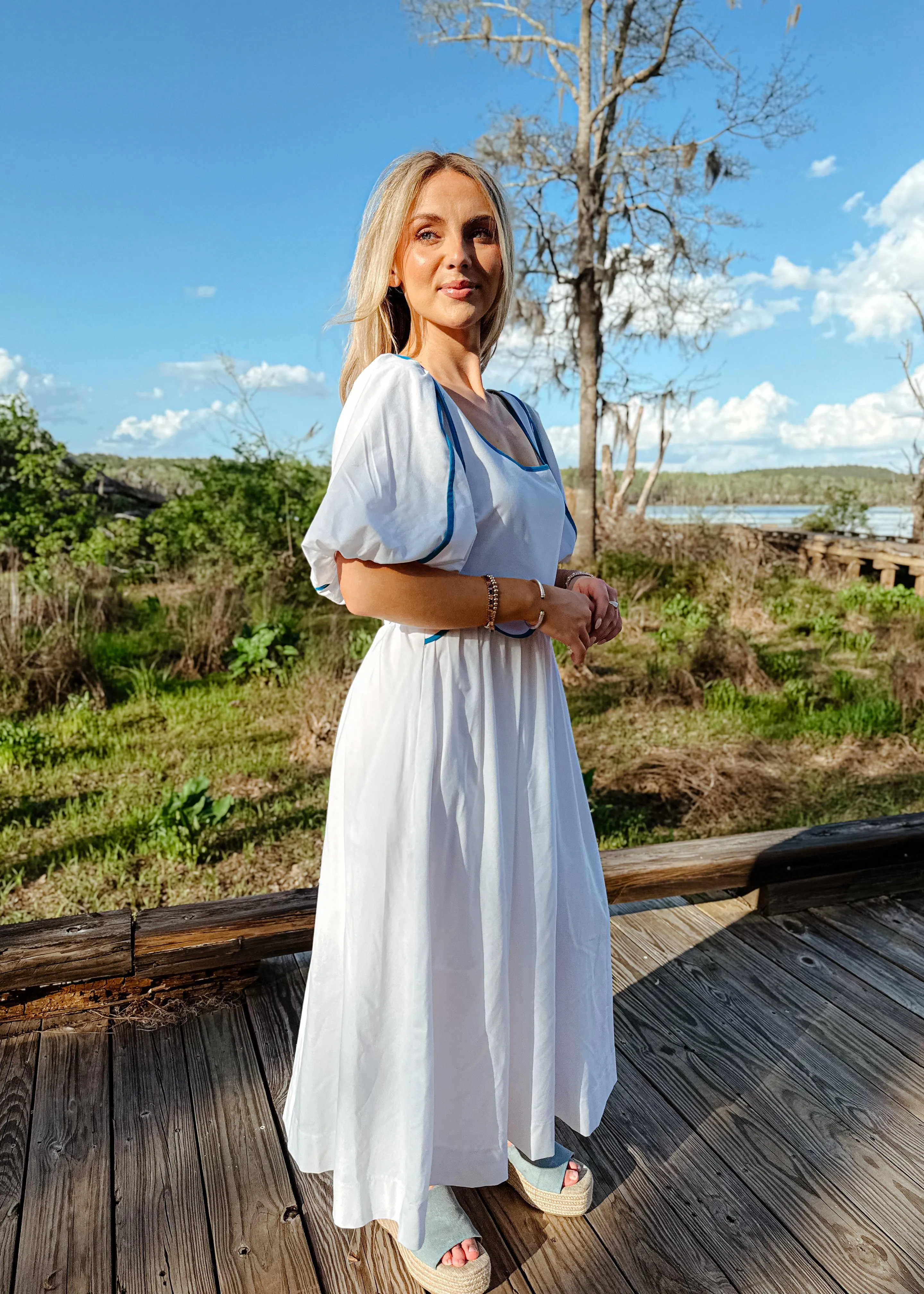 Bailey Contrast Midi Dress