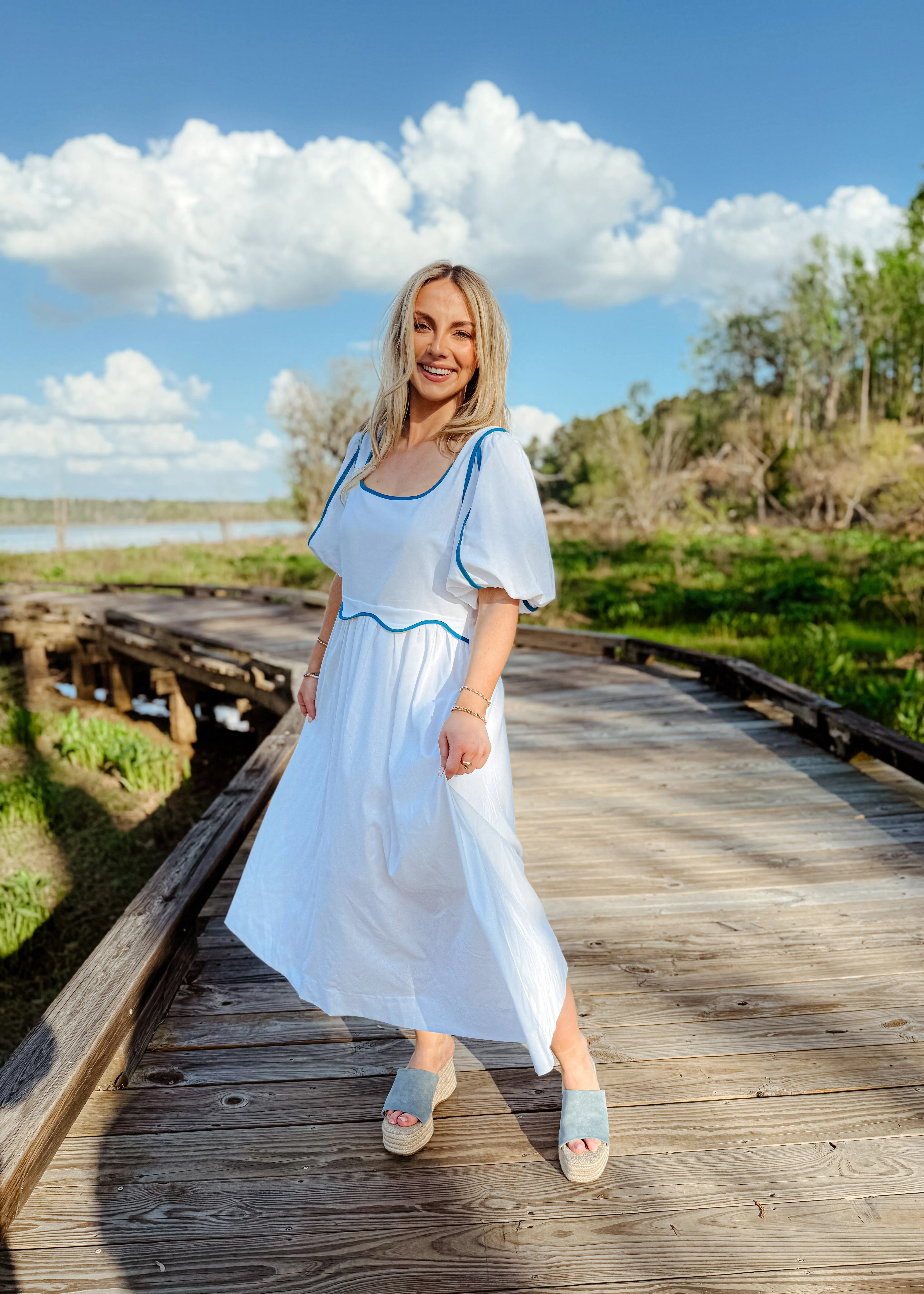 Bailey Contrast Midi Dress