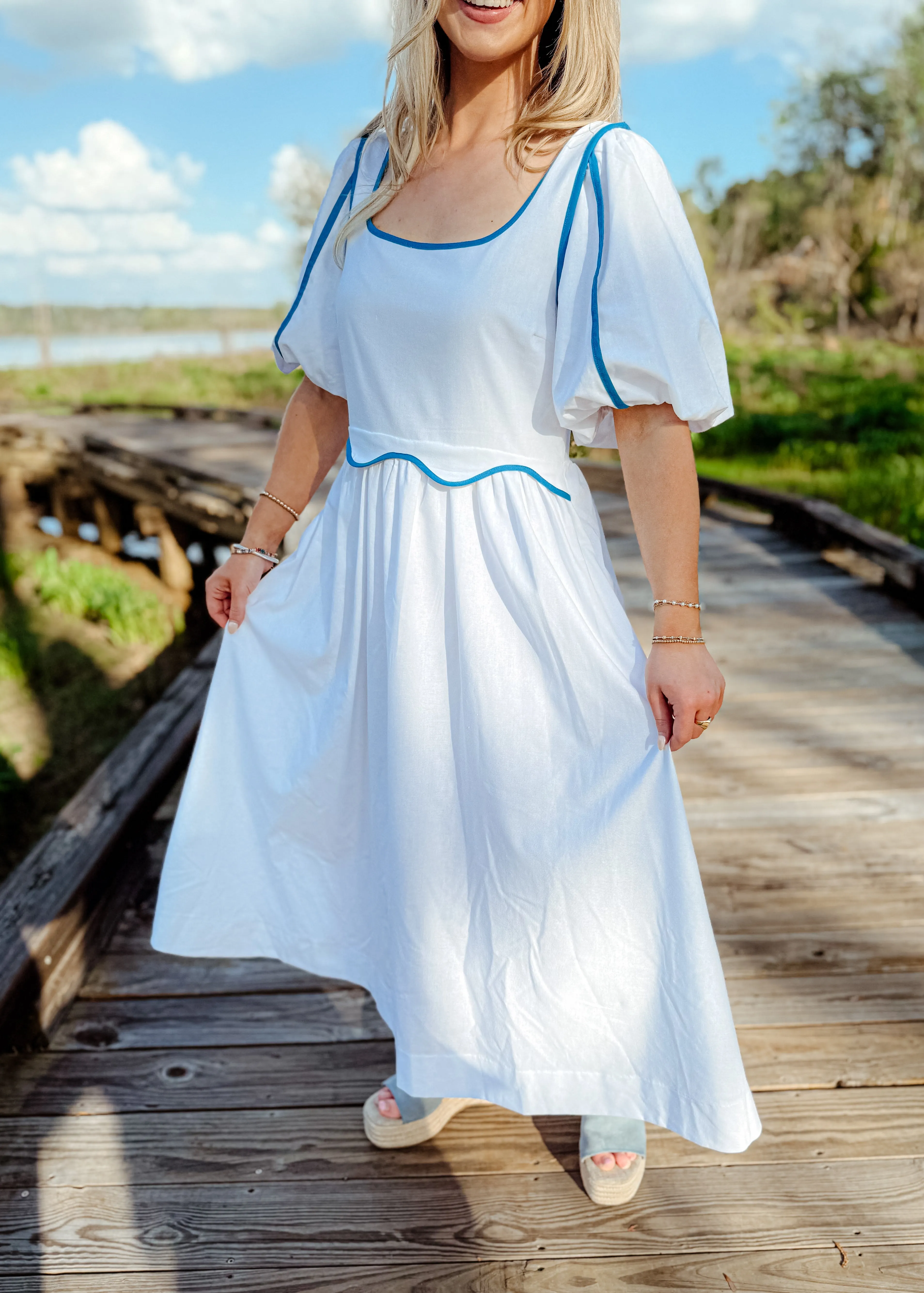Bailey Contrast Midi Dress