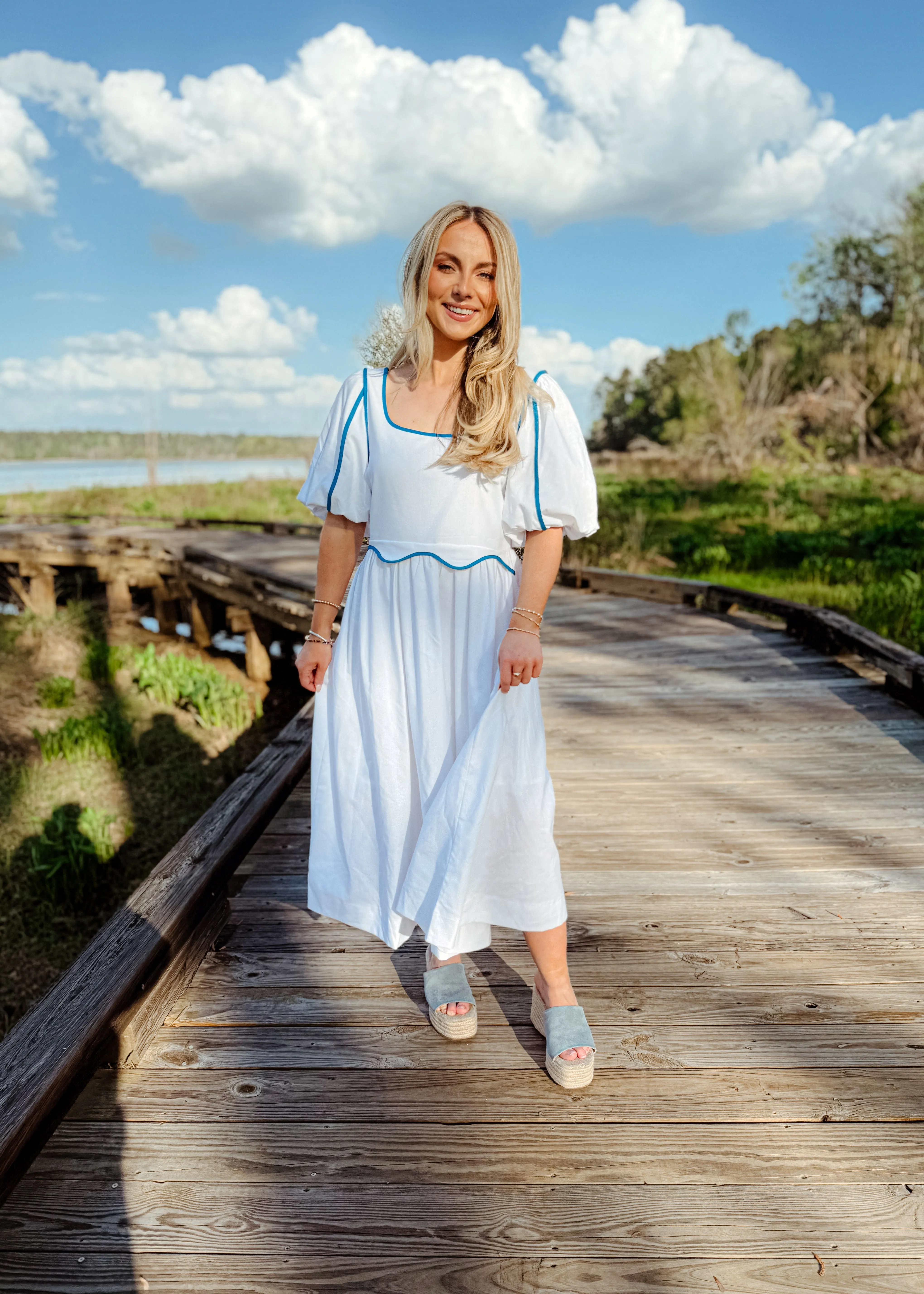 Bailey Contrast Midi Dress