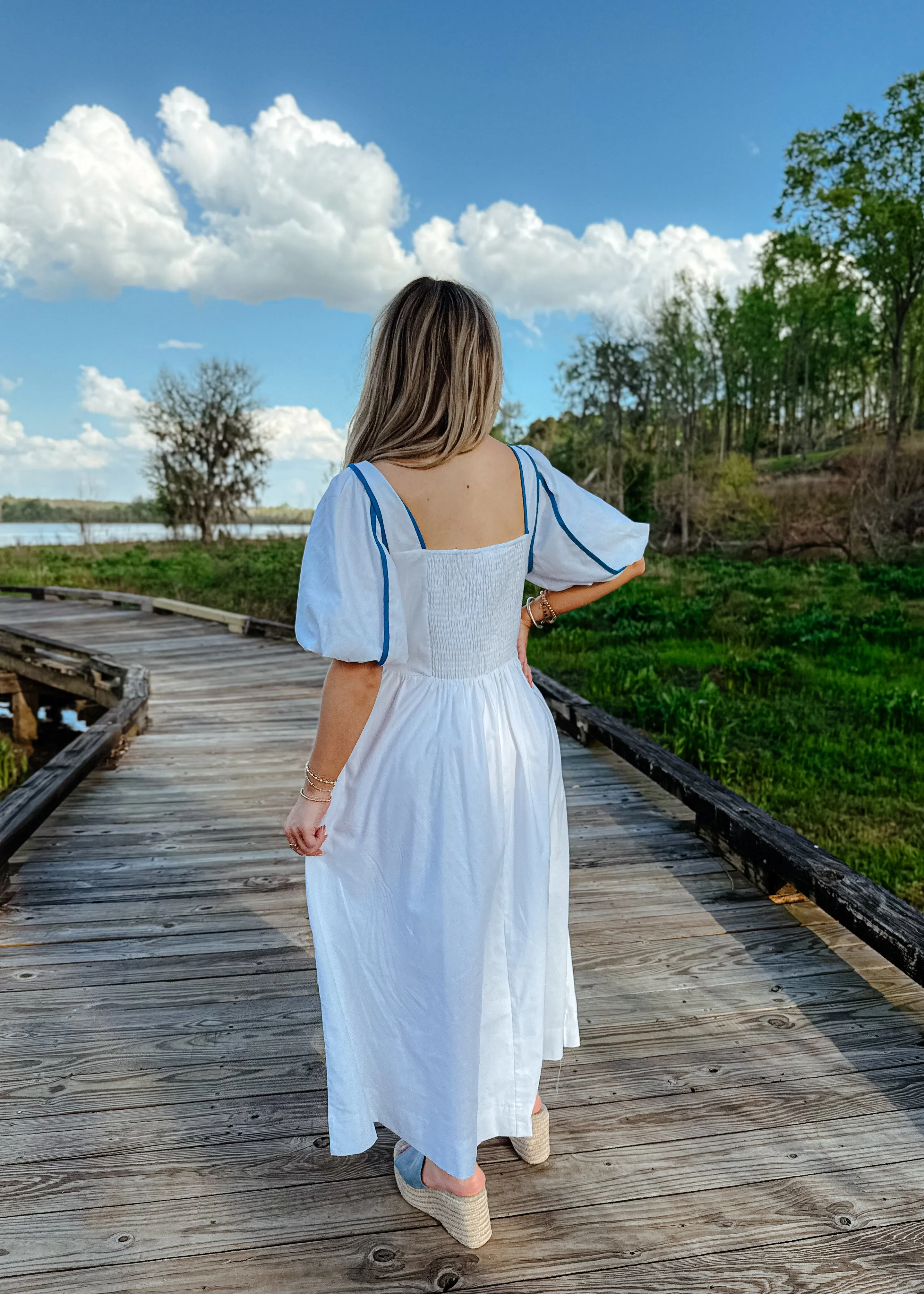 Bailey Contrast Midi Dress