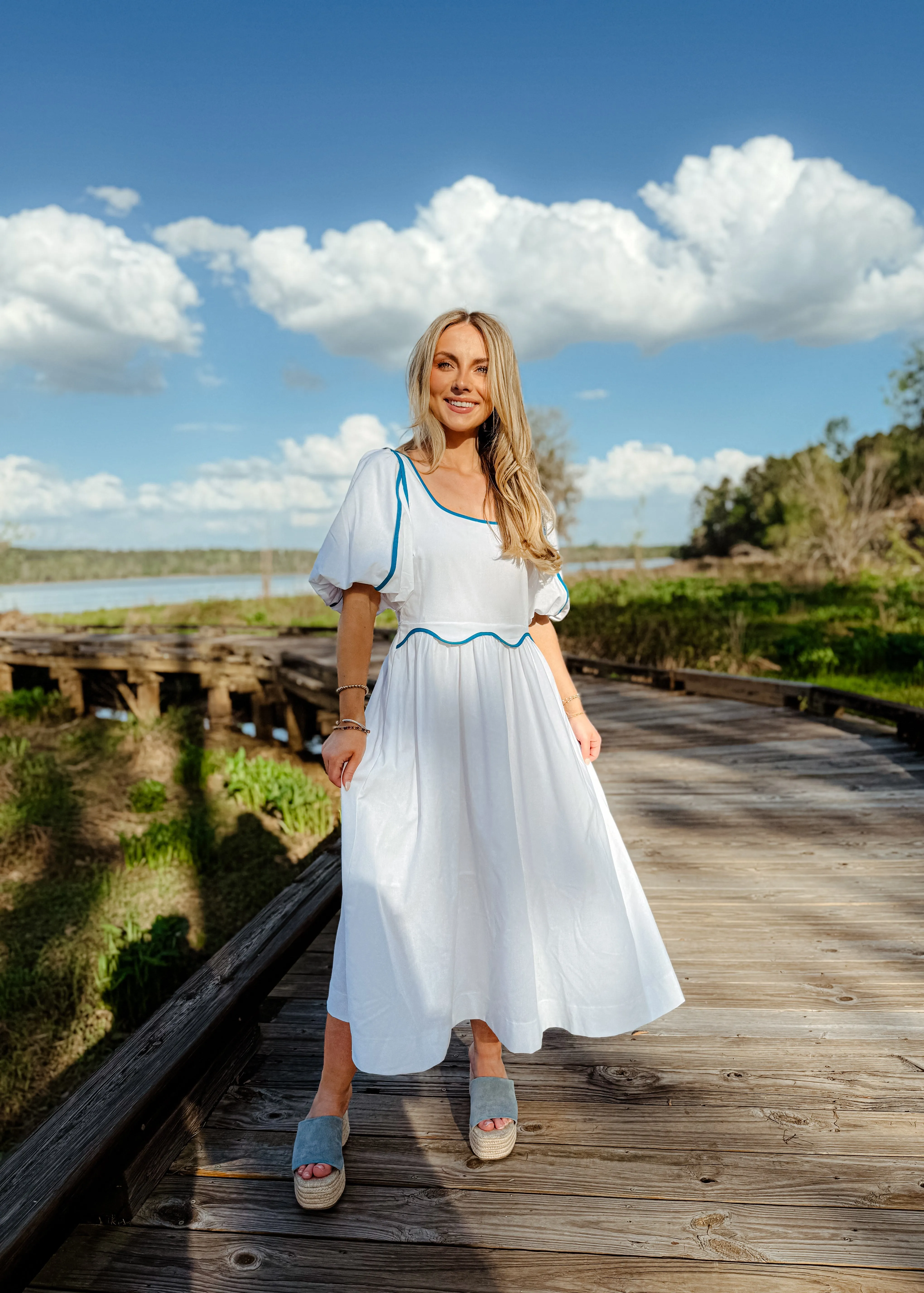 Bailey Contrast Midi Dress