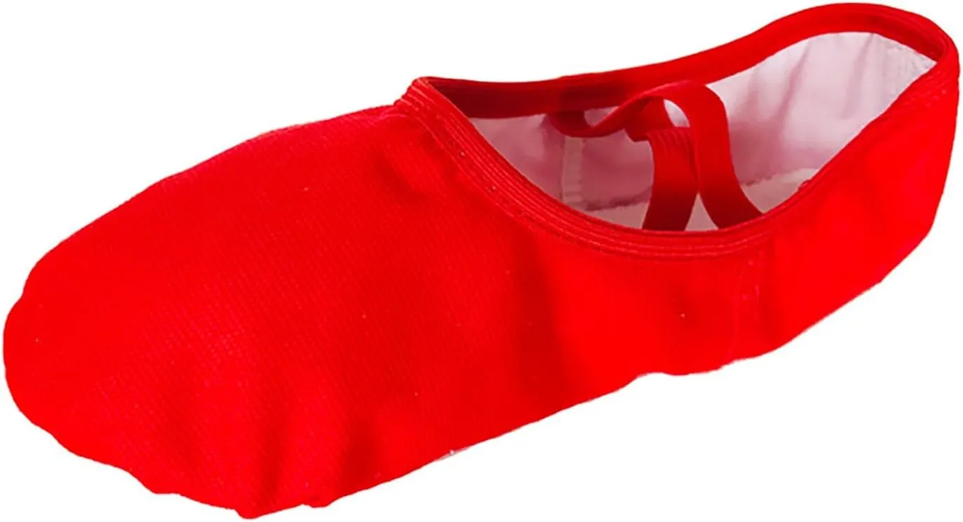 Ballet Shoes Toddler Slippers Highly Elastic Canvas Girls Ballerina Dance Shoes Little Girls Slip On Dress Shoes