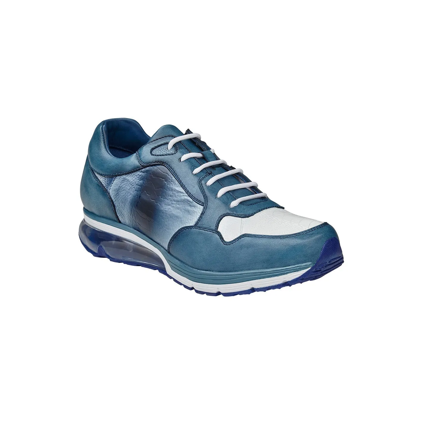 Belvedere Gino E24 Men's Shoes Exotic Ostrich / Calf-Skin Leather Sneaker (BV3183)
