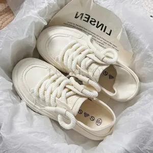 binfenxie Thick Soled Canvas Fashionable Versatile with Increased Height Board Shoes for Comfort Two Pairs of Canvas Shoes