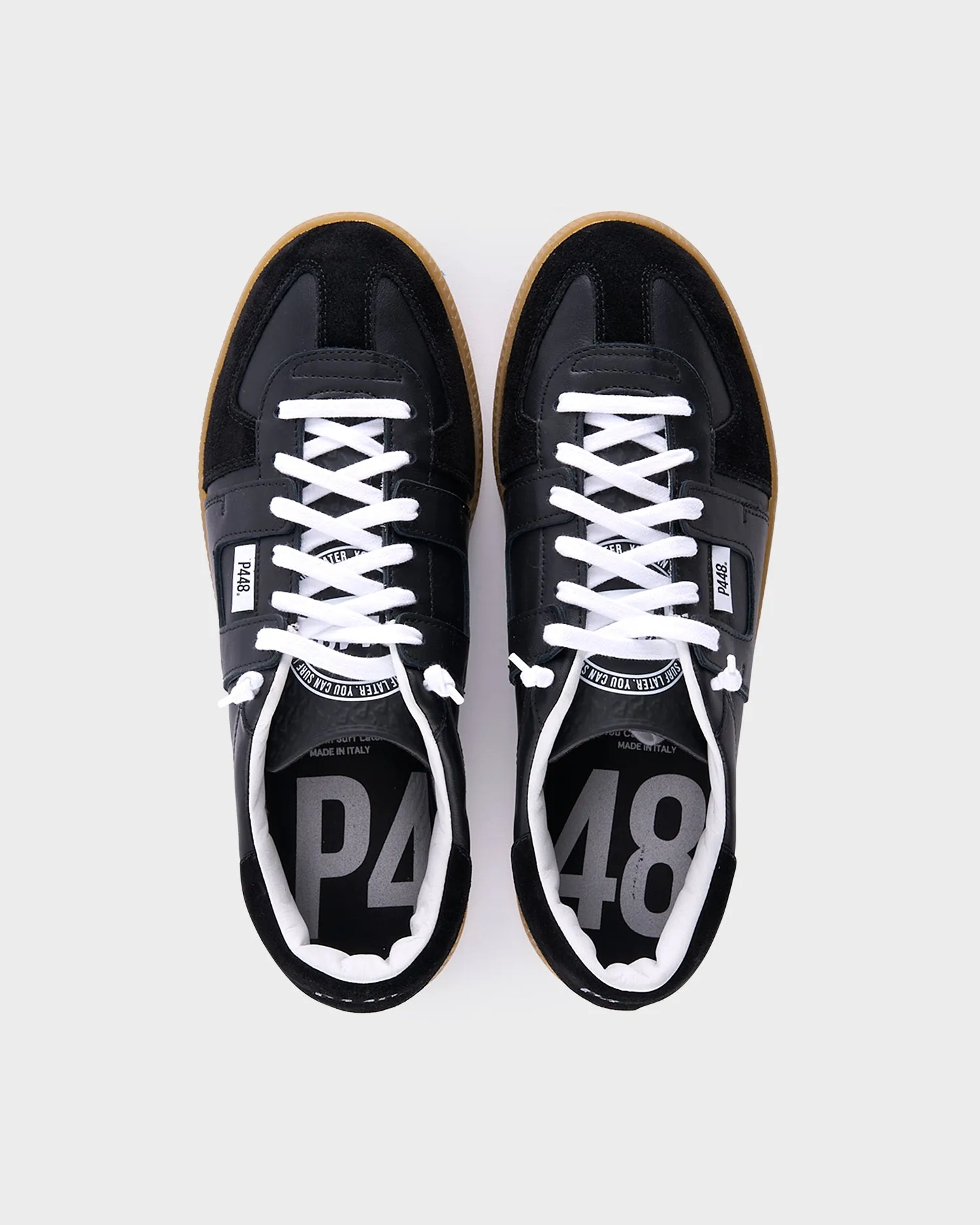 Black Leather Monza Leather Sneakers