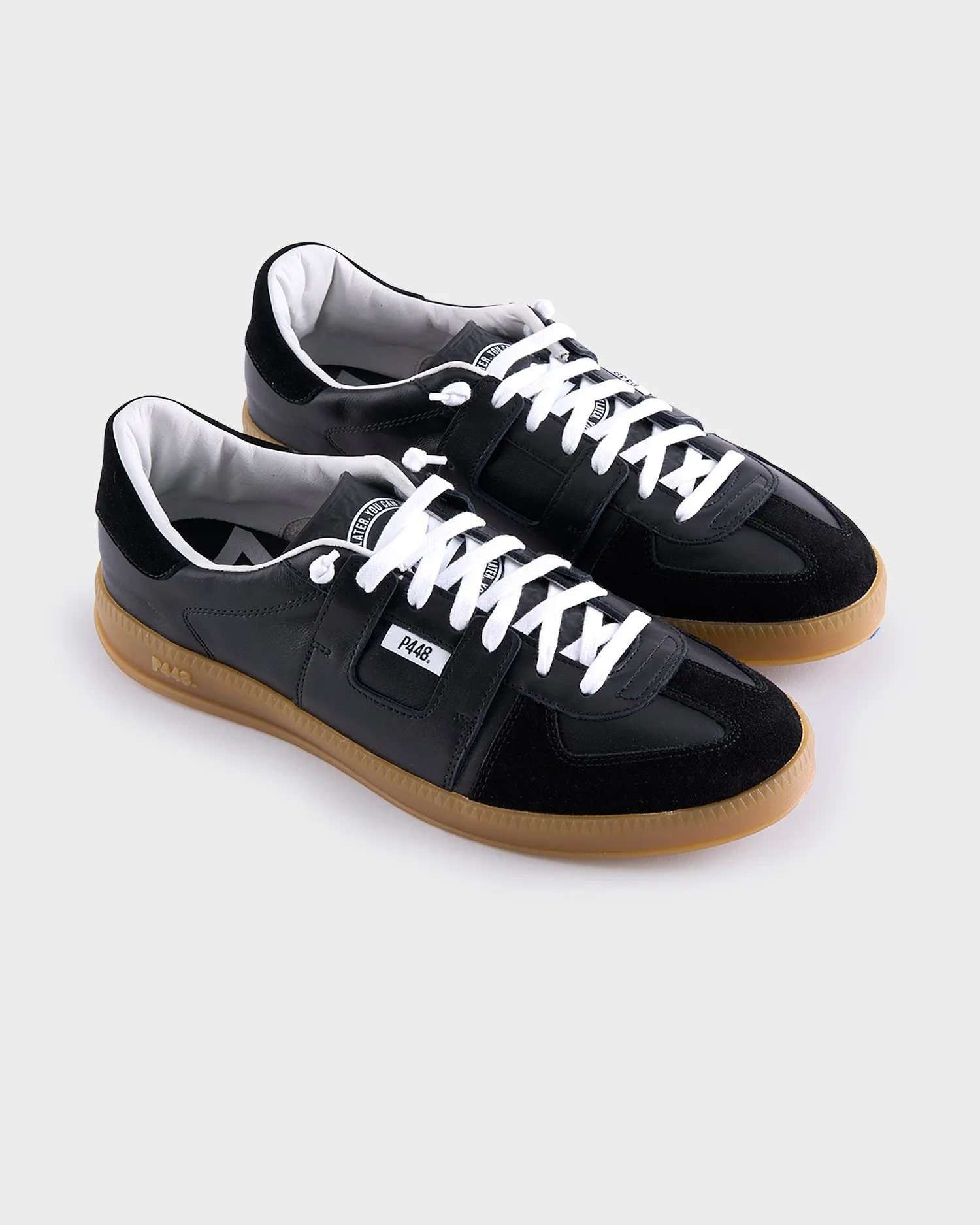 Black Leather Monza Leather Sneakers