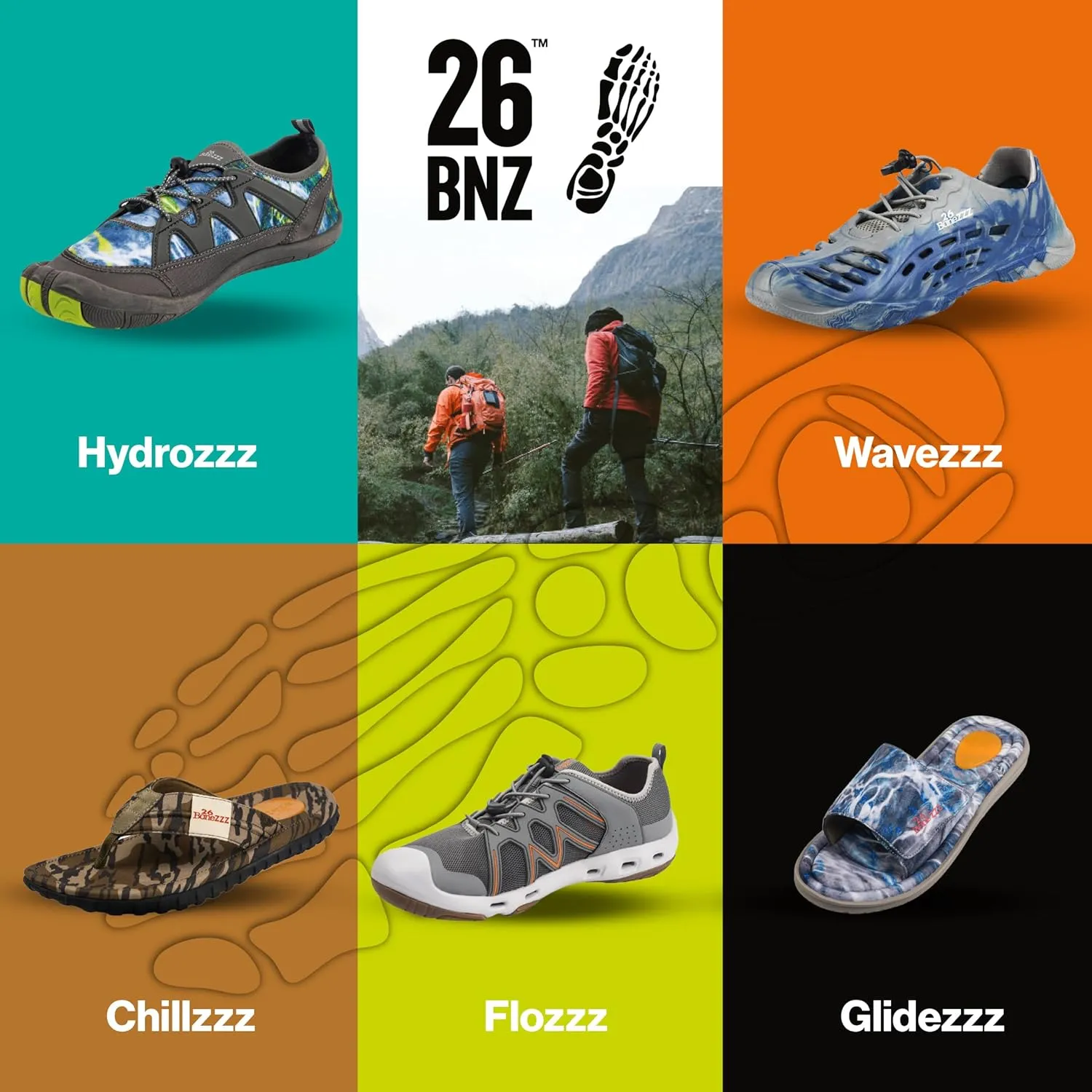 Bonezzz Wavezzz Water Shoes for Men  Lightweight and Quick-Dry Drainage Design