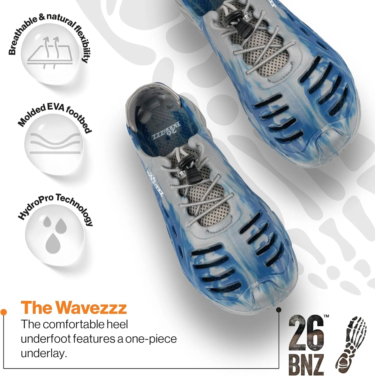 Bonezzz Wavezzz Water Shoes for Men  Lightweight and Quick-Dry Drainage Design