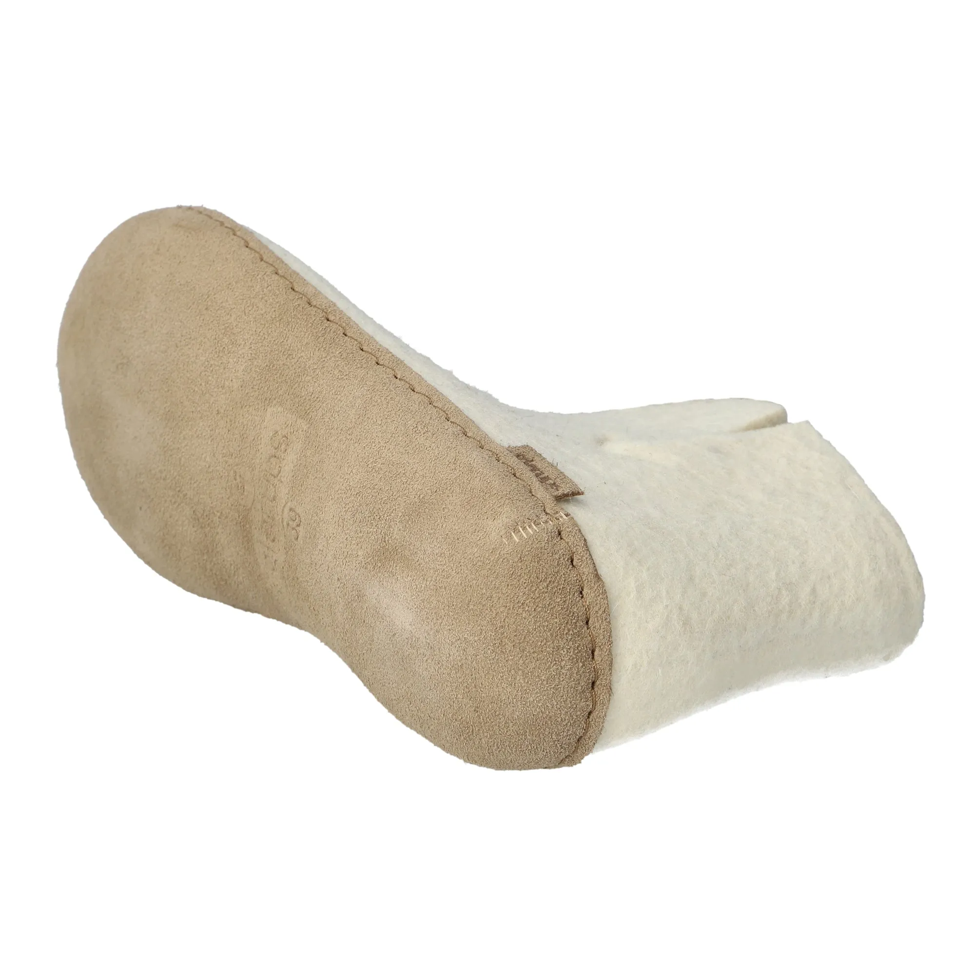 Boot with leather sole - Off white
